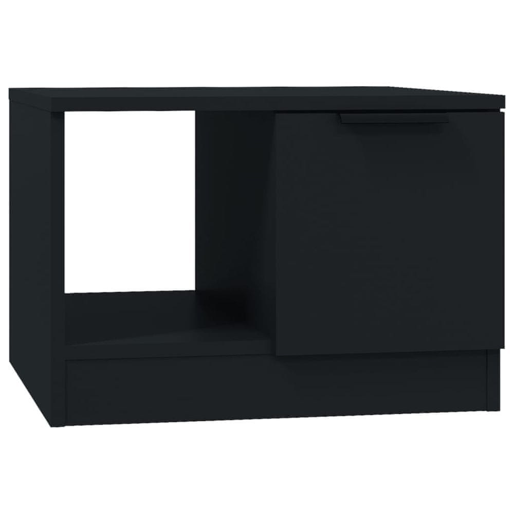 Vidaxl Konferenčný stolík čierny 50x50x36 cm spracované drevo